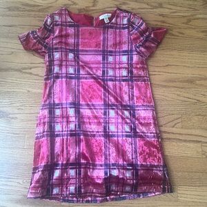Peek… velvet plaid dress